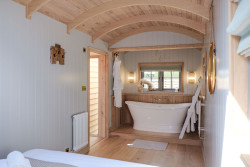 Bathroom in shepherds hut