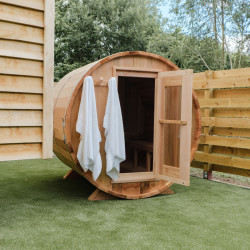 Sauna outside shepherds hut