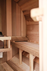 Inside sauna