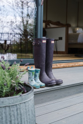 Wellies outside The Burrow