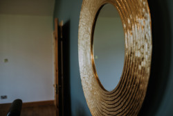 Mirror on wall in Kingennie Court South