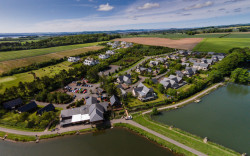 Aerial view of resort