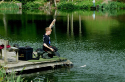 Person fishing