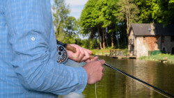 Person fishing