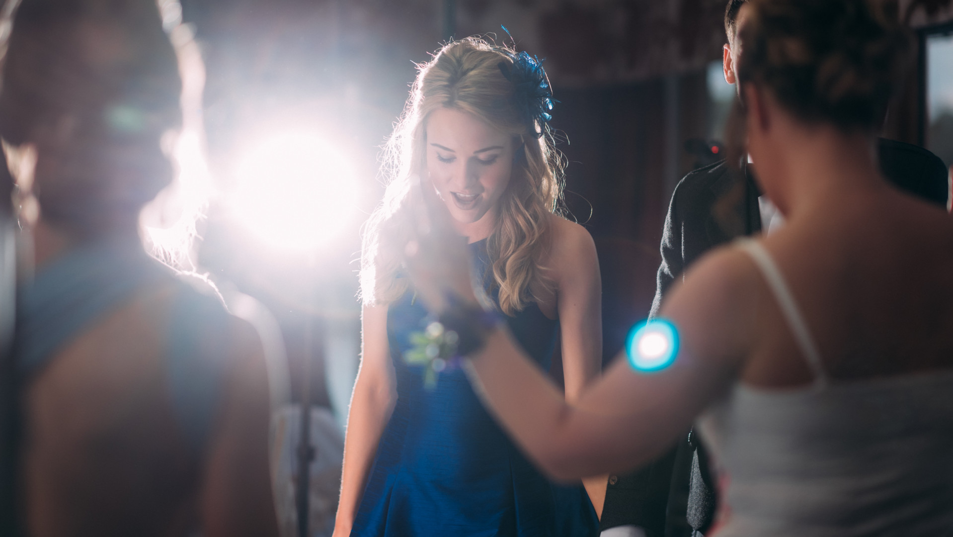 People dancing at event
