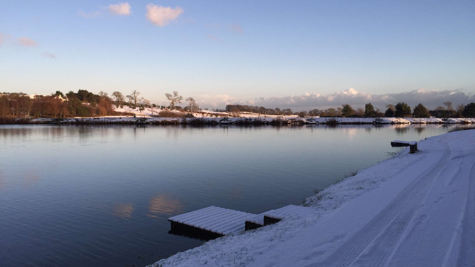Winter waterside views
