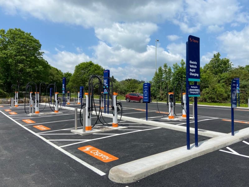 Electric Car Charging point in Buckfastleigh near Furzeleigh Mill, Ashburton Road, Buckfast Abbey