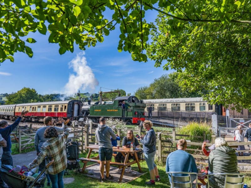 South Devon Railway Buckfastleigh Devon near Furzeleigh Mill and Buckfast Abbey on Dartmoor