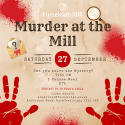 Red Brown Vintage Blood Murder Mystery Invitation