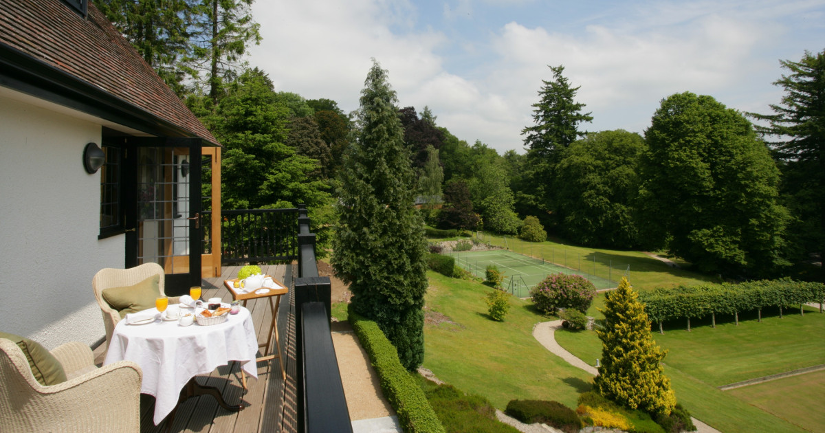 Gidleigh Park View from Spa suite