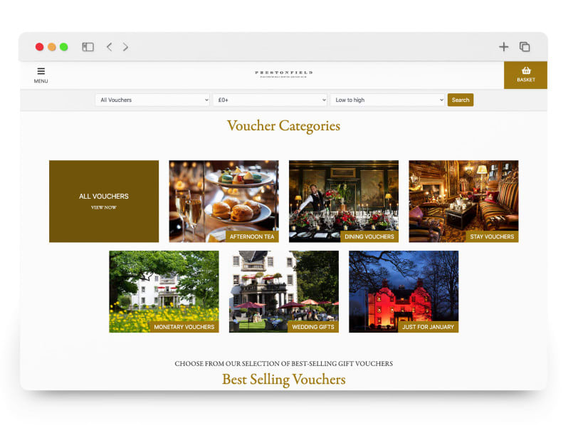 Prestonfield Screen mock up