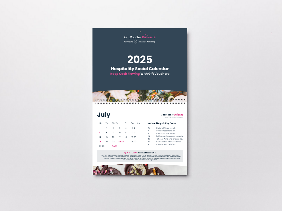 Gift Voucher Brilliance Social Calendar 2025