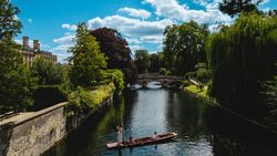 This is the hero image for the Gonville's latest blog, which details a quintessential summer in Camrbidge.