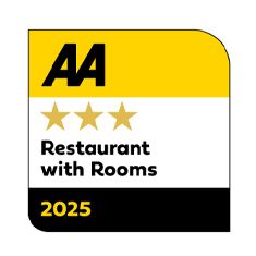AA 3-star Restaurant with Rooms 2025 award badge