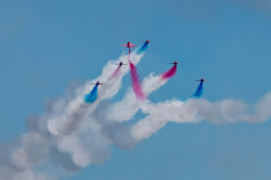 The red arrows in the sky