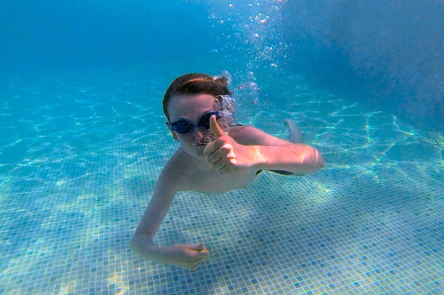 Outdoor swimming pool at Hazelwood Holiday Park