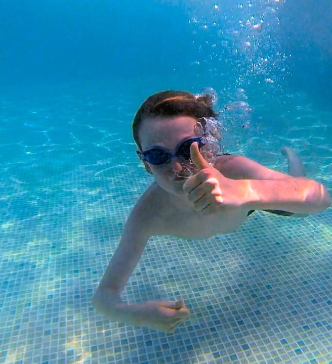 Outdoor swimming pool at Hazelwood Holiday Park