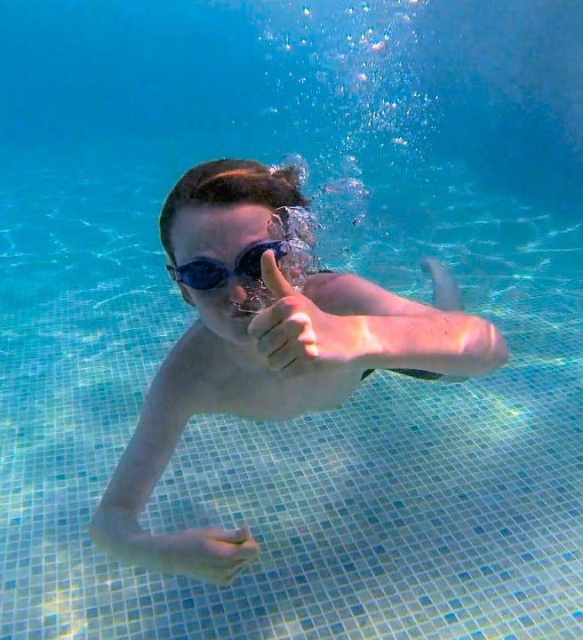 Outdoor swimming pool at Hazelwood Holiday Park