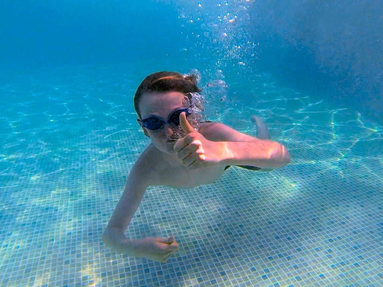 Outdoor swimming pool at Hazelwood Holiday Park