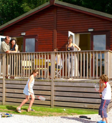 Oakwood lodges at Hazelwood Holiday Park