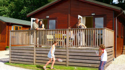 Oakwood lodges at Hazelwood Holiday Park