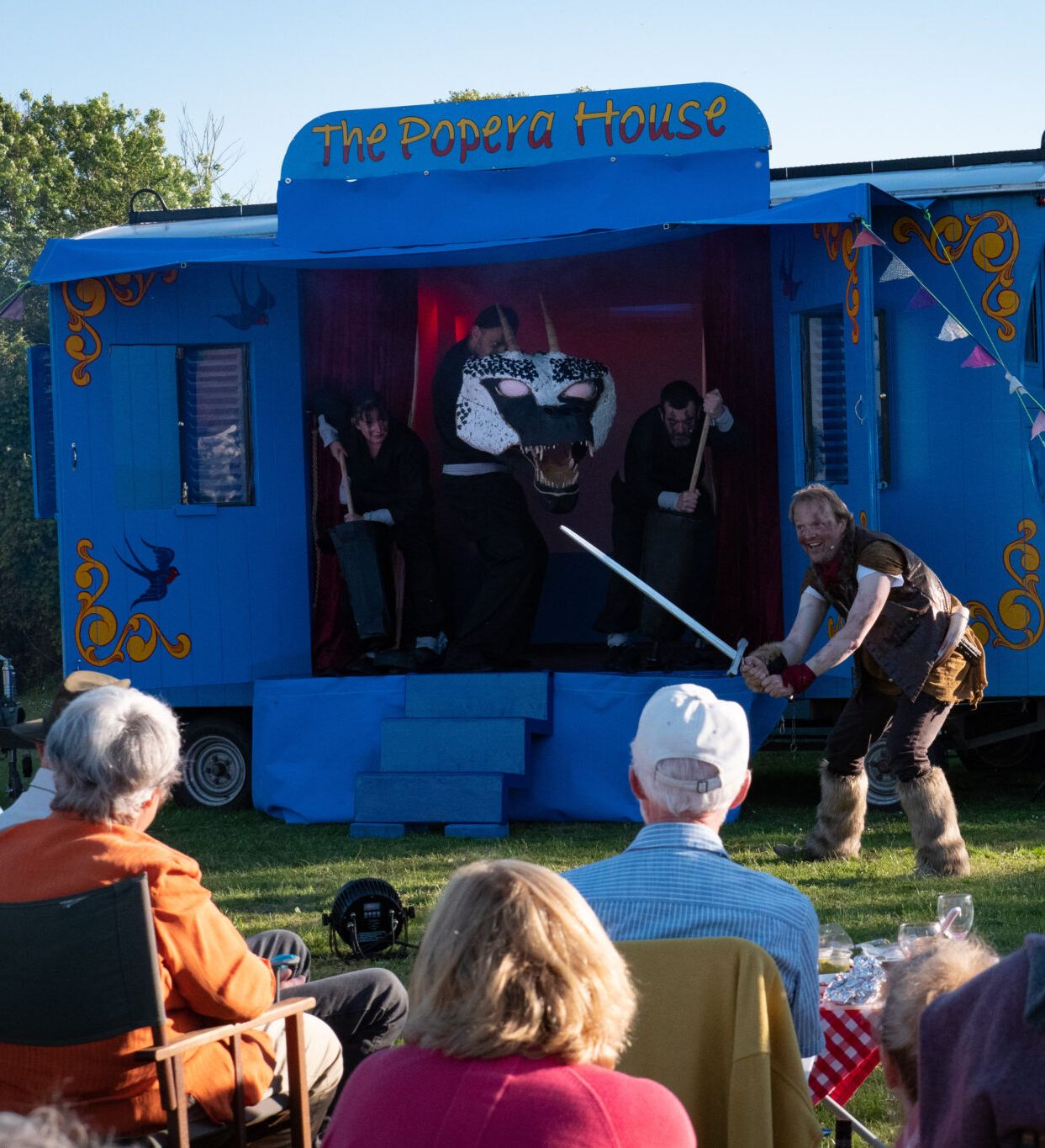 Spectators at Bluebirds Theatre