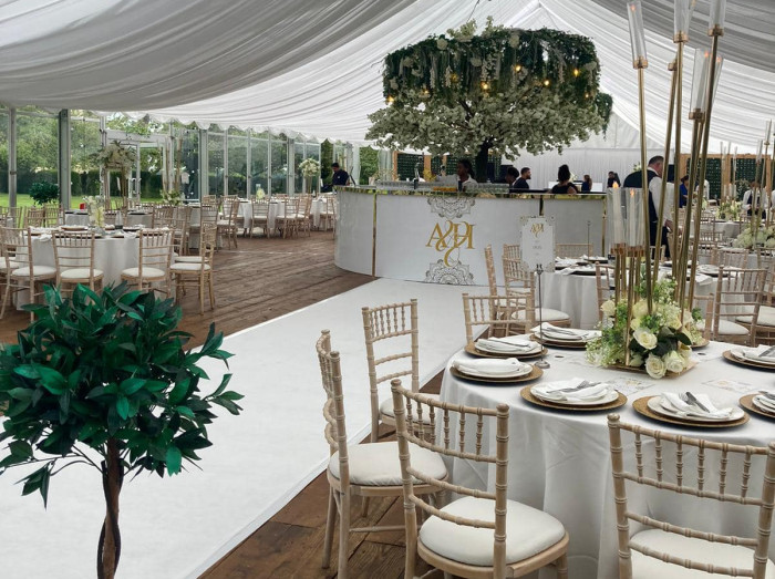 Clear Garden marquee, Hazlewood Castle