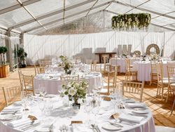 Wedding marquee party