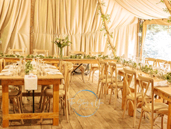 Wedding reception tipi