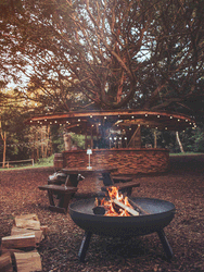 Woodland wedding reception