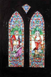 Vavasour Stained Glass Window in St. Leonard's Chapel