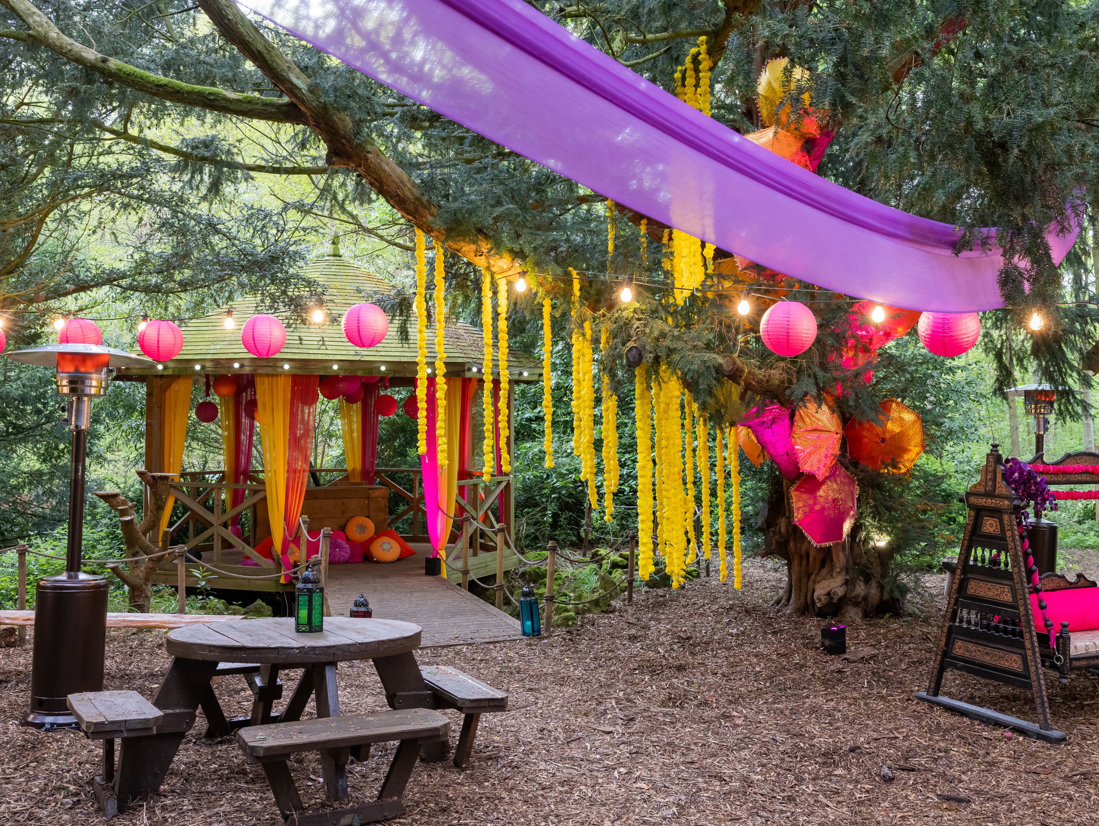 Woodland wedding venue Hazlewood Castle