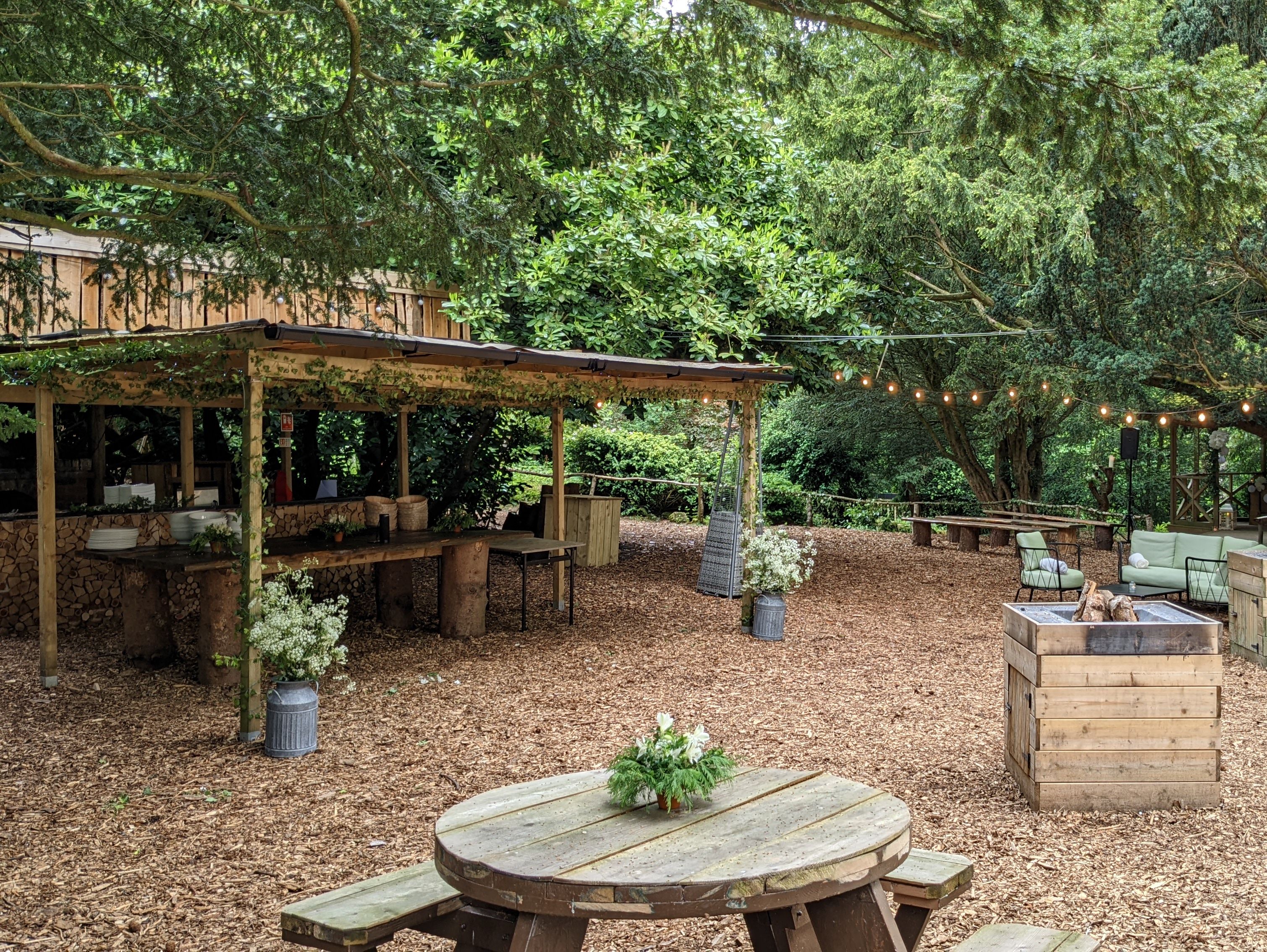 Woodland bar, Hazlewood Castle