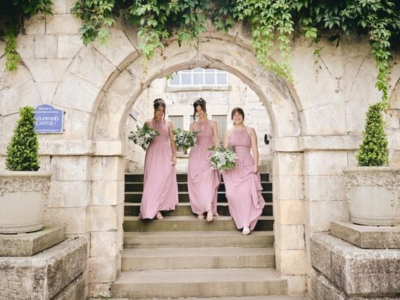 Bridesmaids at Hazlewood Castle