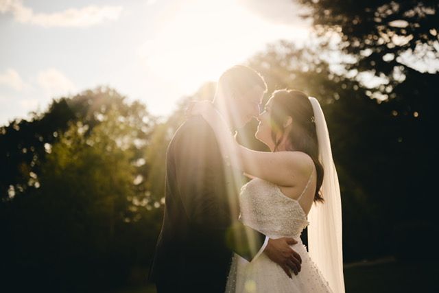 The happy couple at Hazlewood Castle