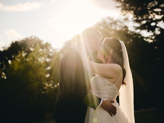 The happy couple at Hazlewood Castle