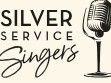 Logo for Silver Service Singers featuring a microphone icon
