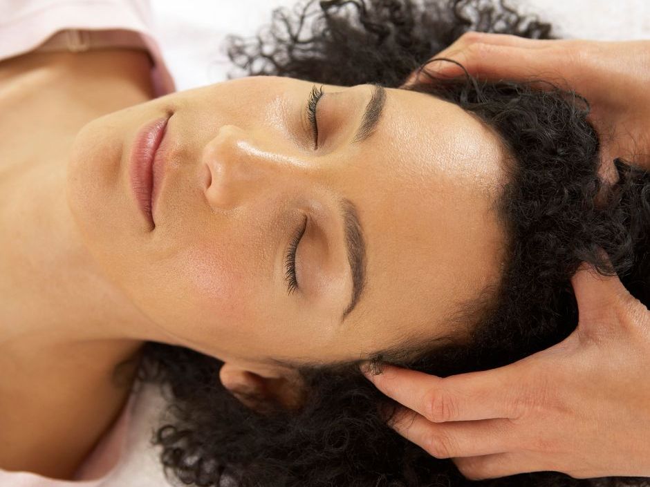 Hot Oil Scalp Massage