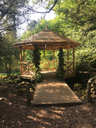 Pagoda in woods