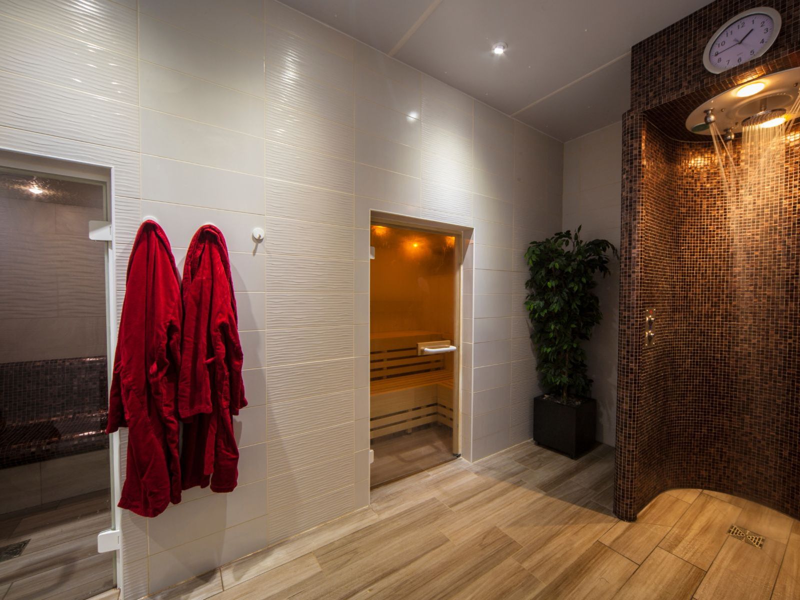 Thermal Suite Sauna, Steam Room, Shower