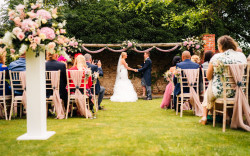 Outdoor Ceremony by the Arbour Mark Holmes Photography