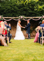Outdoor Ceremony by the Arbour Mark Holmes Photography