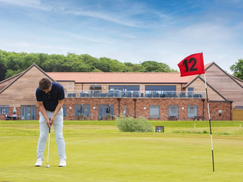 Male Golfer 12th Hole