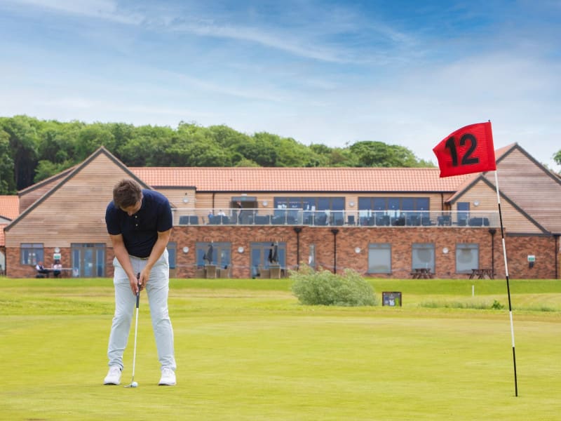 Male Golfer 12th Hole