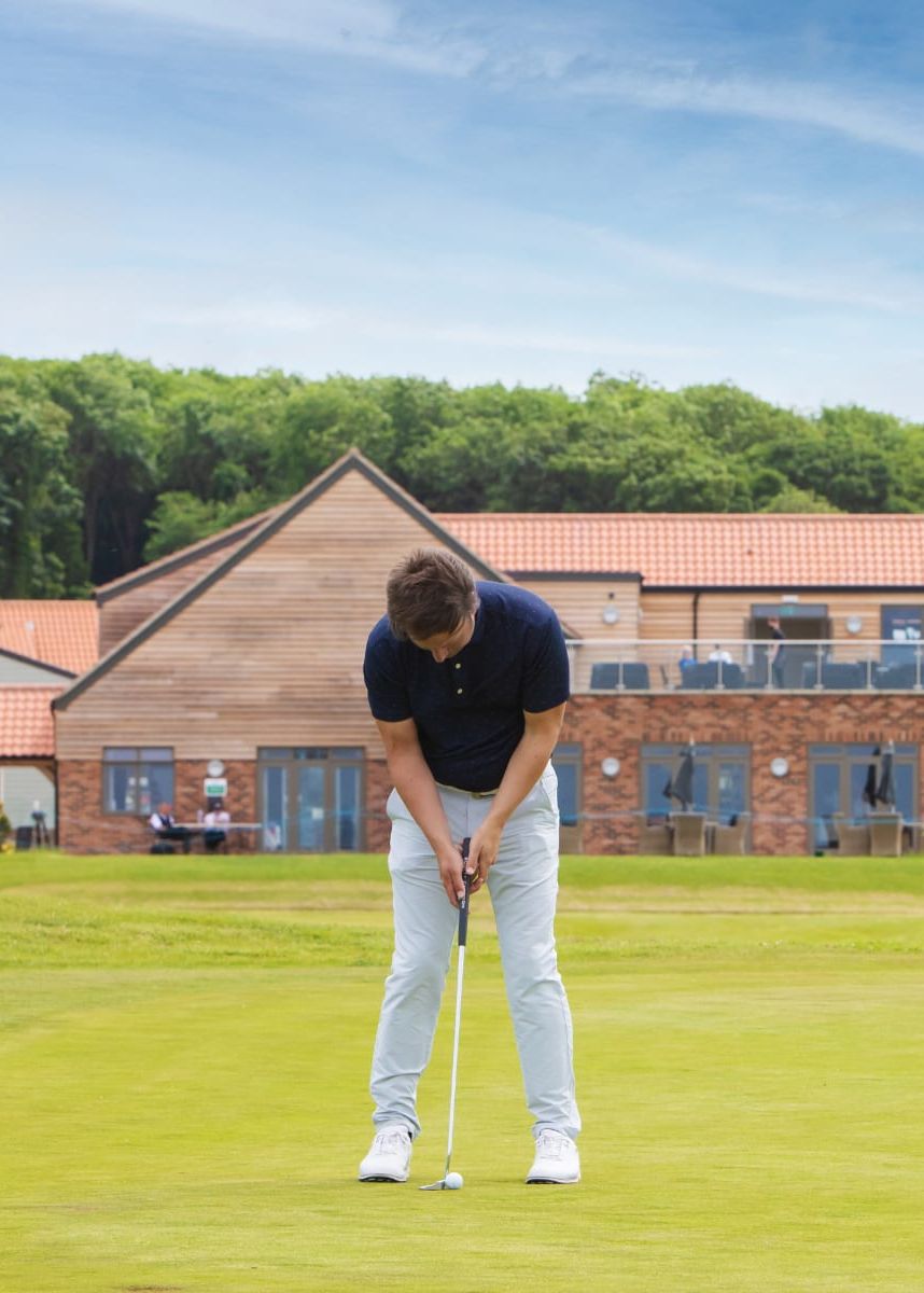 Male Golfer 12th Hole