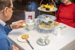 Couple Eating Afternoon Tea