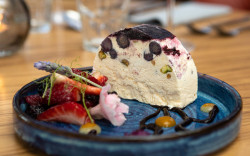 Mulberry Restaurant Blueberry, Pistachio and Rose Semifreddo