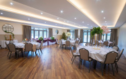 The Pavilion Dove Suite Wedding Breakfast Set Up