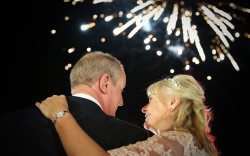 Steve and Davina Fireworks Close Up