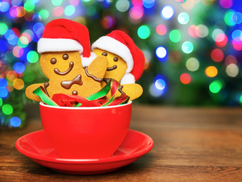 Gingerbread People in a red cup
